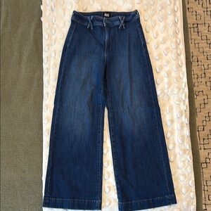 PAIGE Blue Wide Leg Jeans